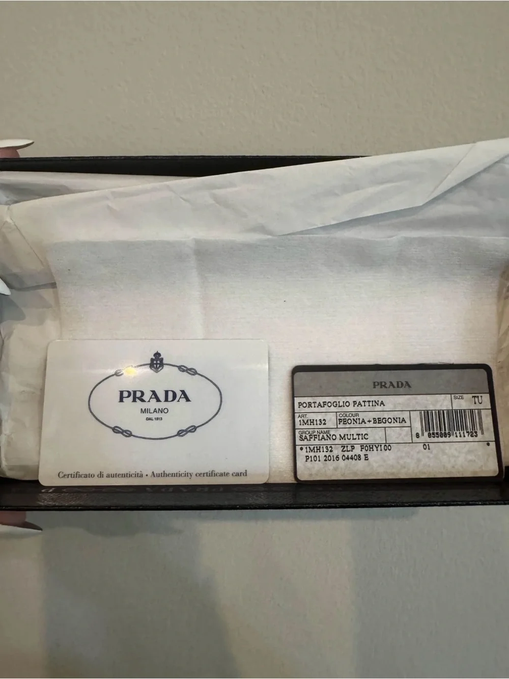 Prada Pink Saffiano Leather Continental Wallet with Gold Logo